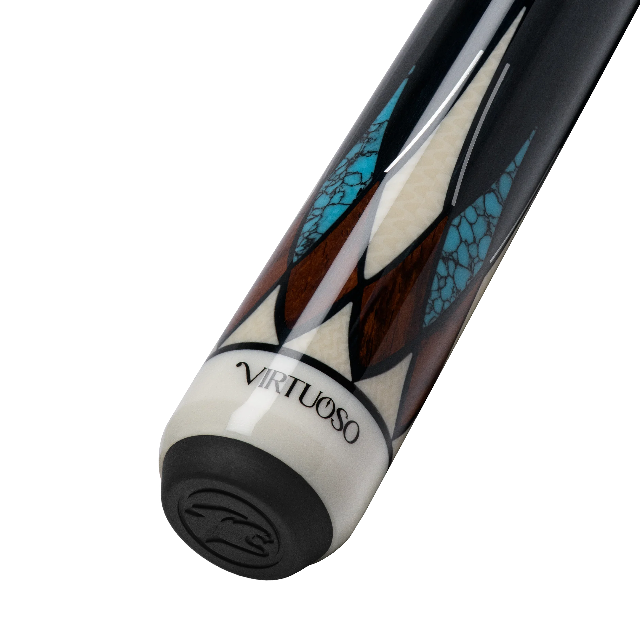 Cocobolo and Blue Virtuoso Carom Cue Butt