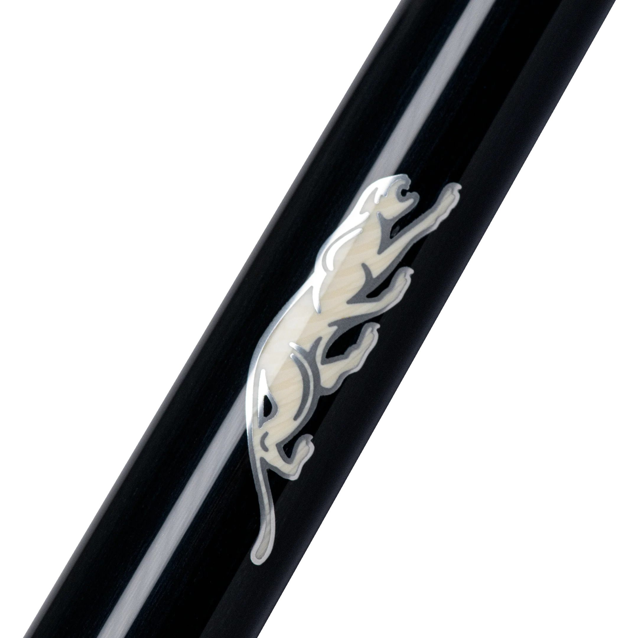 Cocobolo and Blue Virtuoso Carom Cue Forearm with Logo