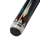 Cocobolo and Green Virtuoso Carom Cue Butt with Logo