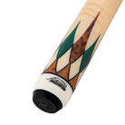 Carom Virtuoso Maple Green Malachite Cue Butt with Logo