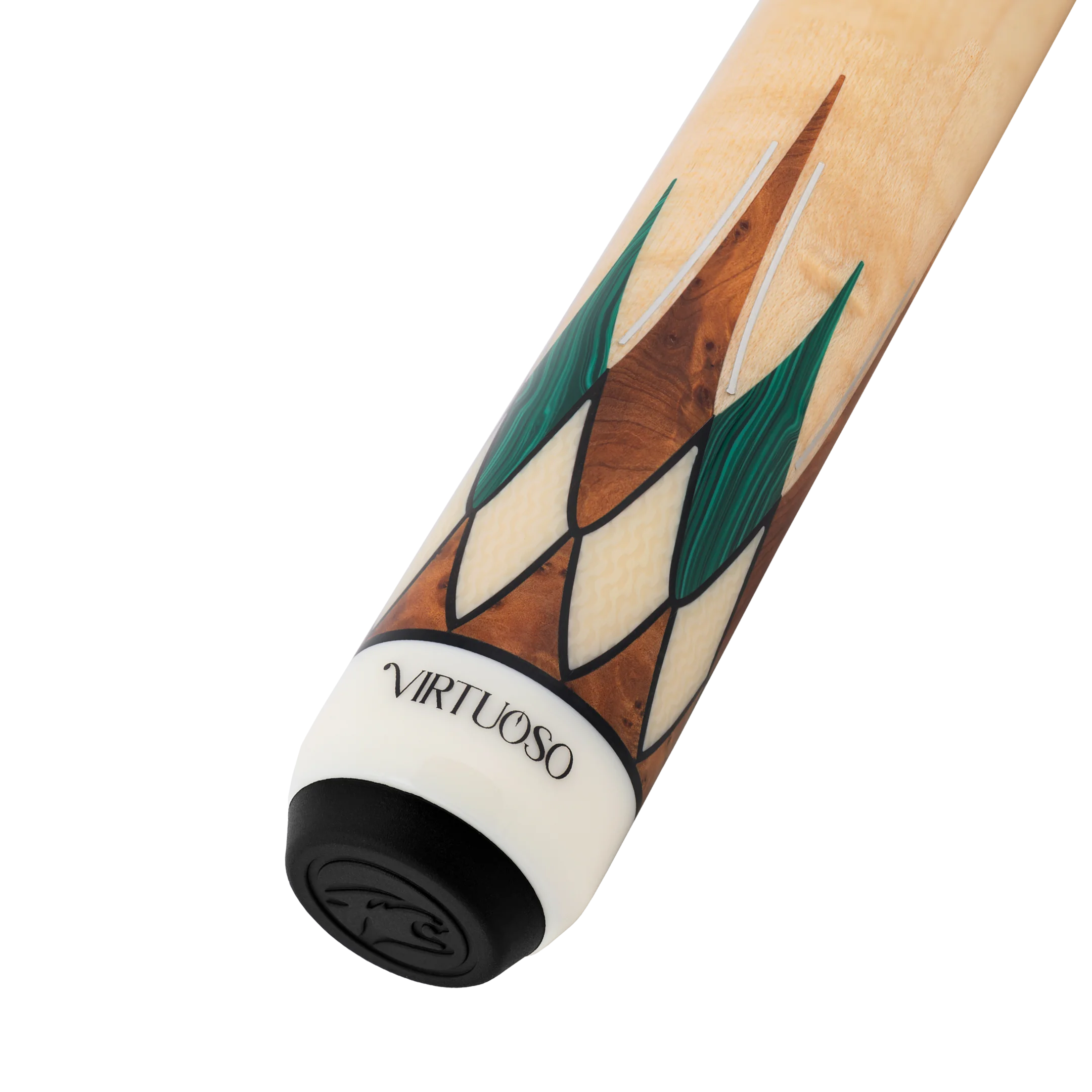 Carom Virtuoso Maple Green Malachite Cue Butt