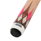 Maple and Pink Virtuoso Carom Cue Butt with Logo