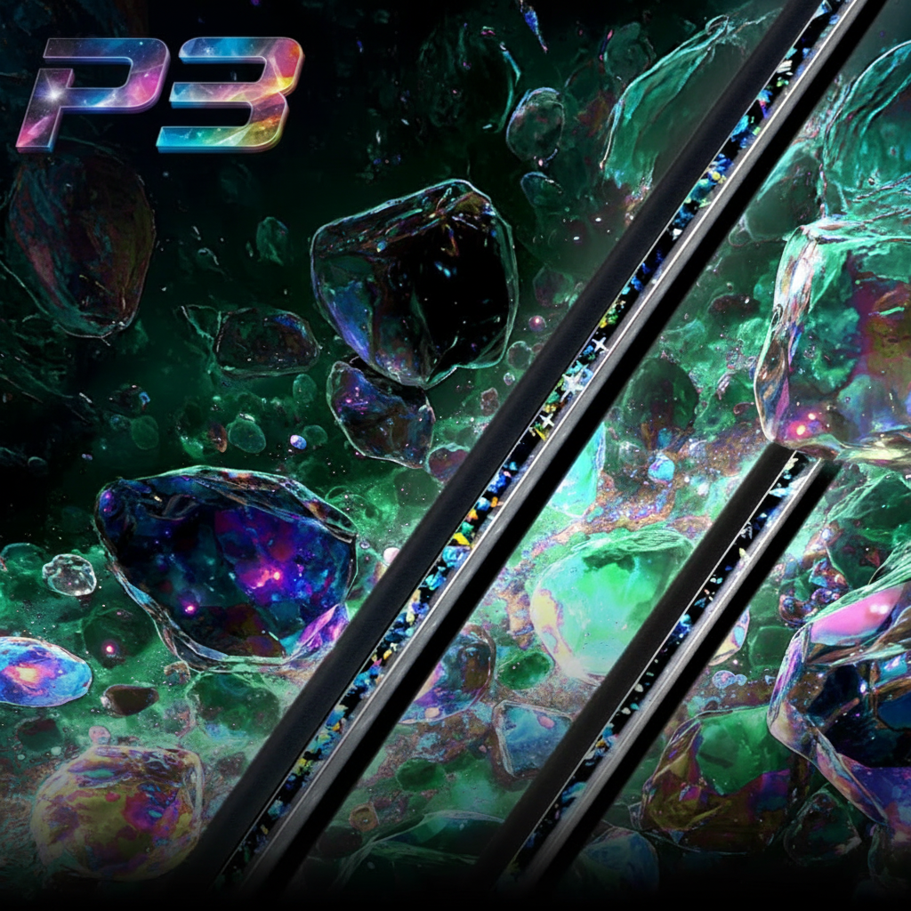 P3 Galaxy Pool Cue Square Banner