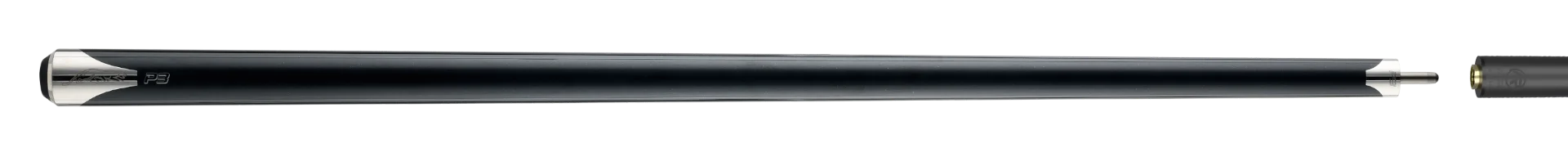 P3 black no wrap full pool cue