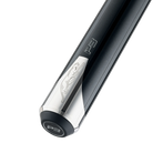 P3 black pool cue no wrap butt closeup