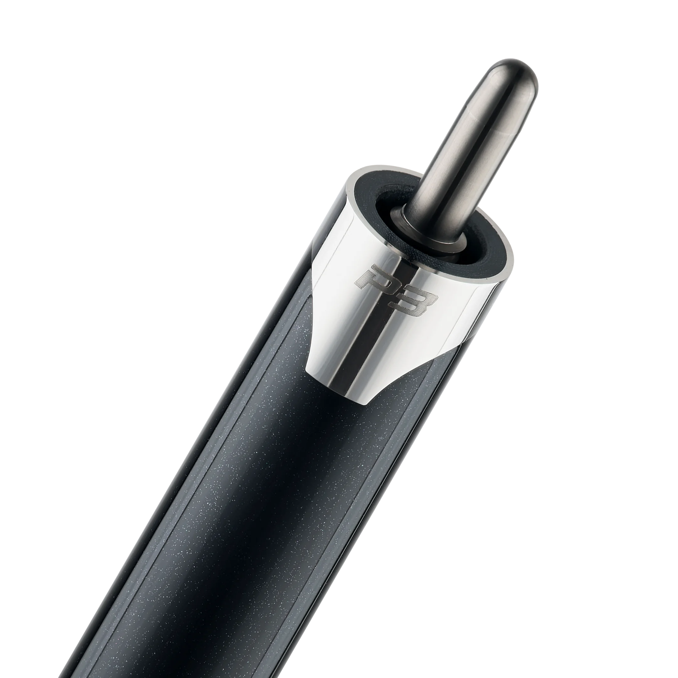 P3 black pool cue no wrap uni-loc pin