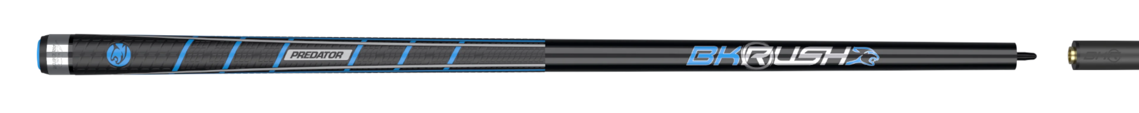 BKRush Break Cue Black Sports Wrap Cue Stick Paired with Carbon Fiber Shaft 