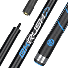 BKRush Break Cue Black Sports Wrap Logo
