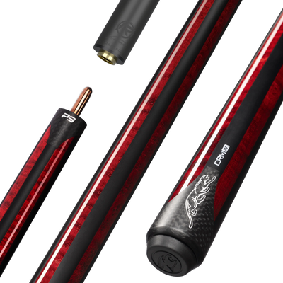 P3 carom cue ds burgundy carbon 