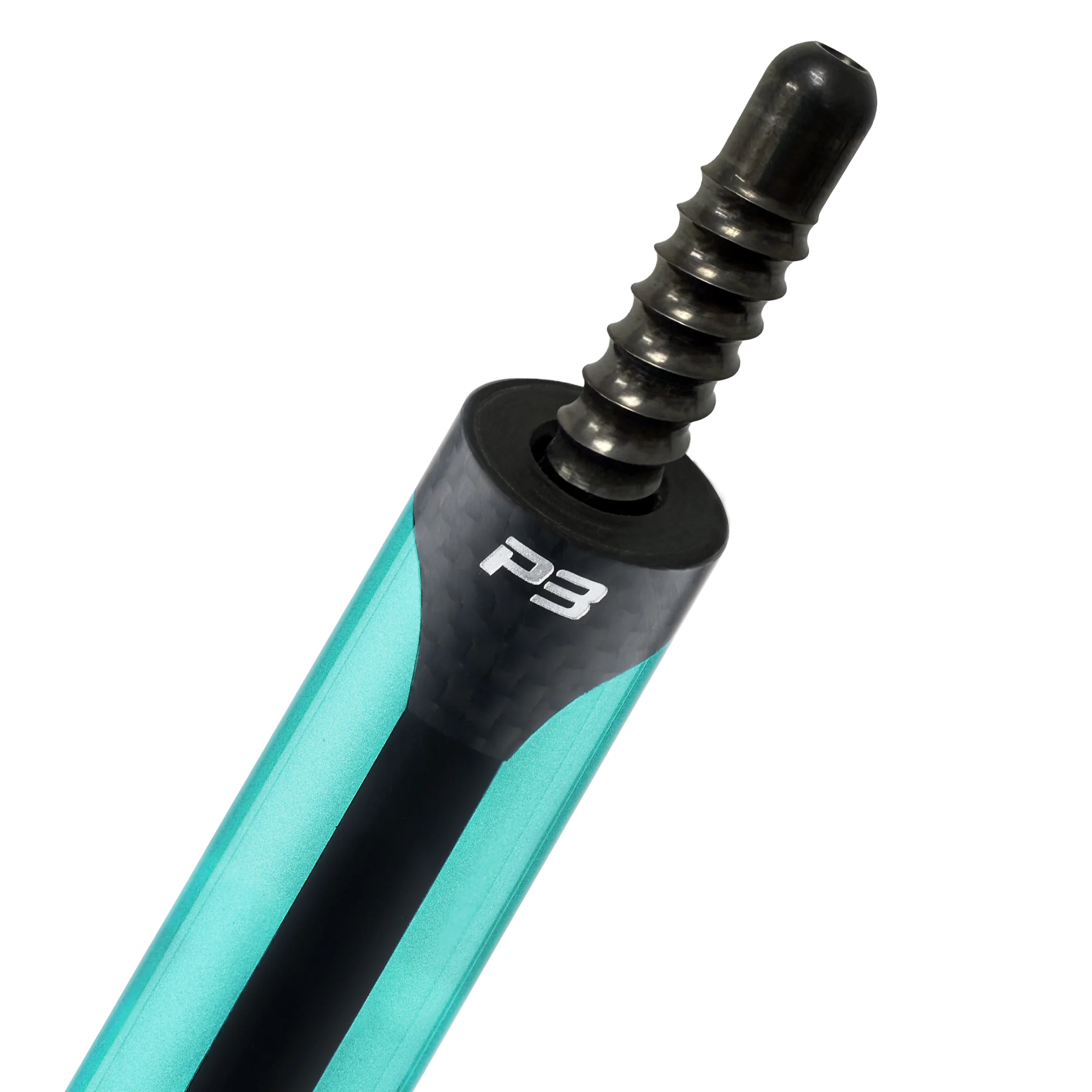 Predator P3 Painted Teal Leather Luxe Wrap Pool Cue Radial Pin