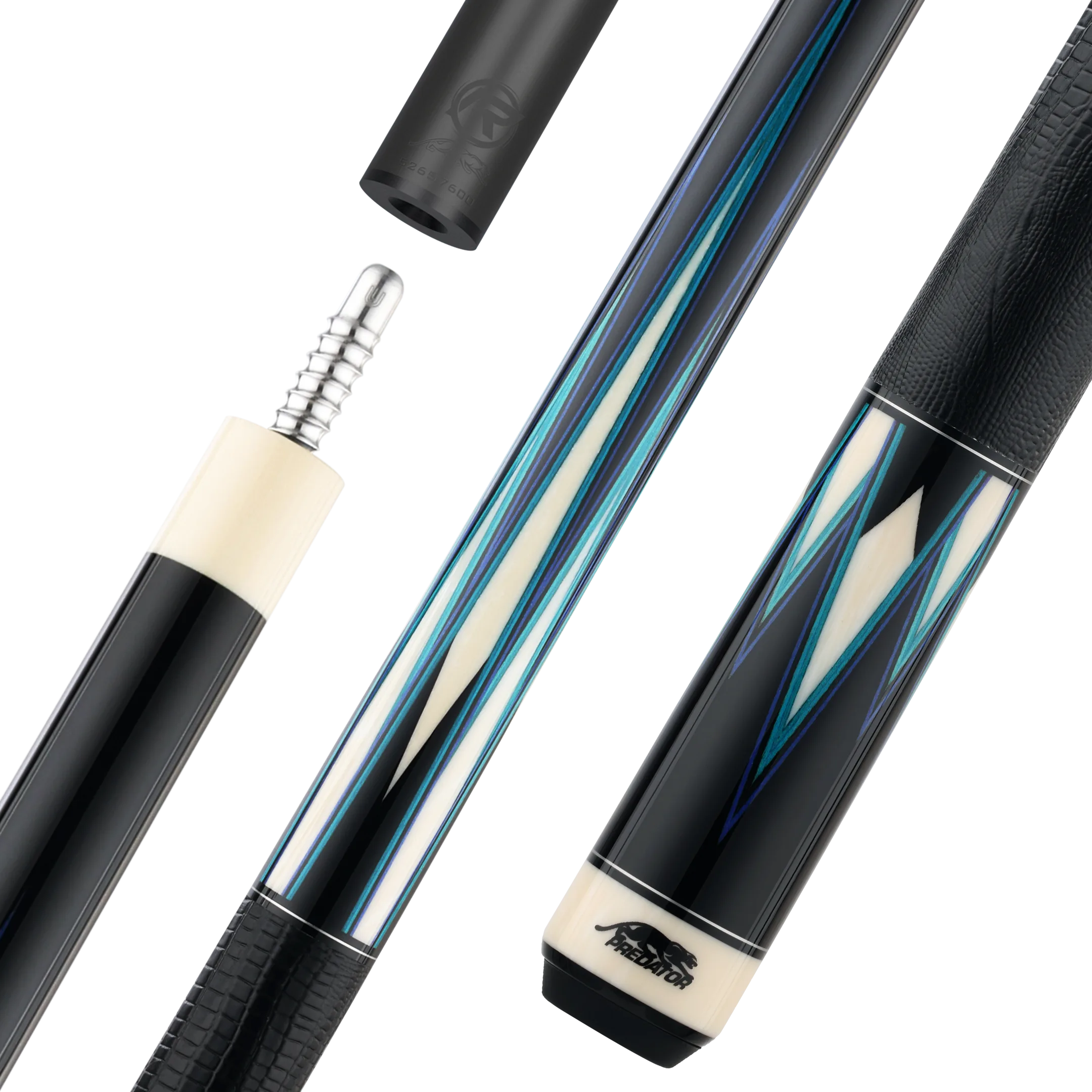 Limited Edition TS16 Pool Cue Blue and Teal with Logo