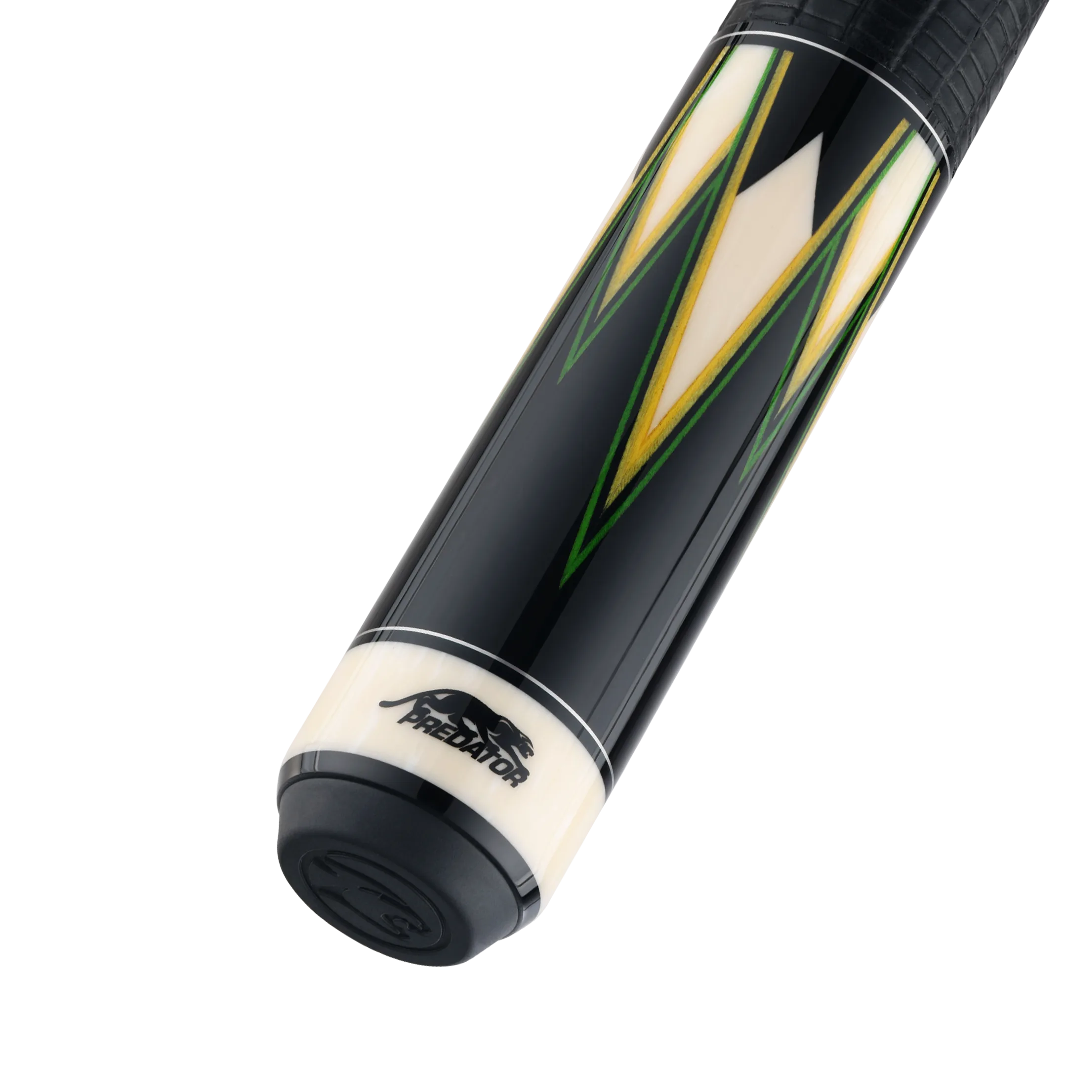 Limited Edition TS16 Pool Cue Green and Yellow Butt with Logo