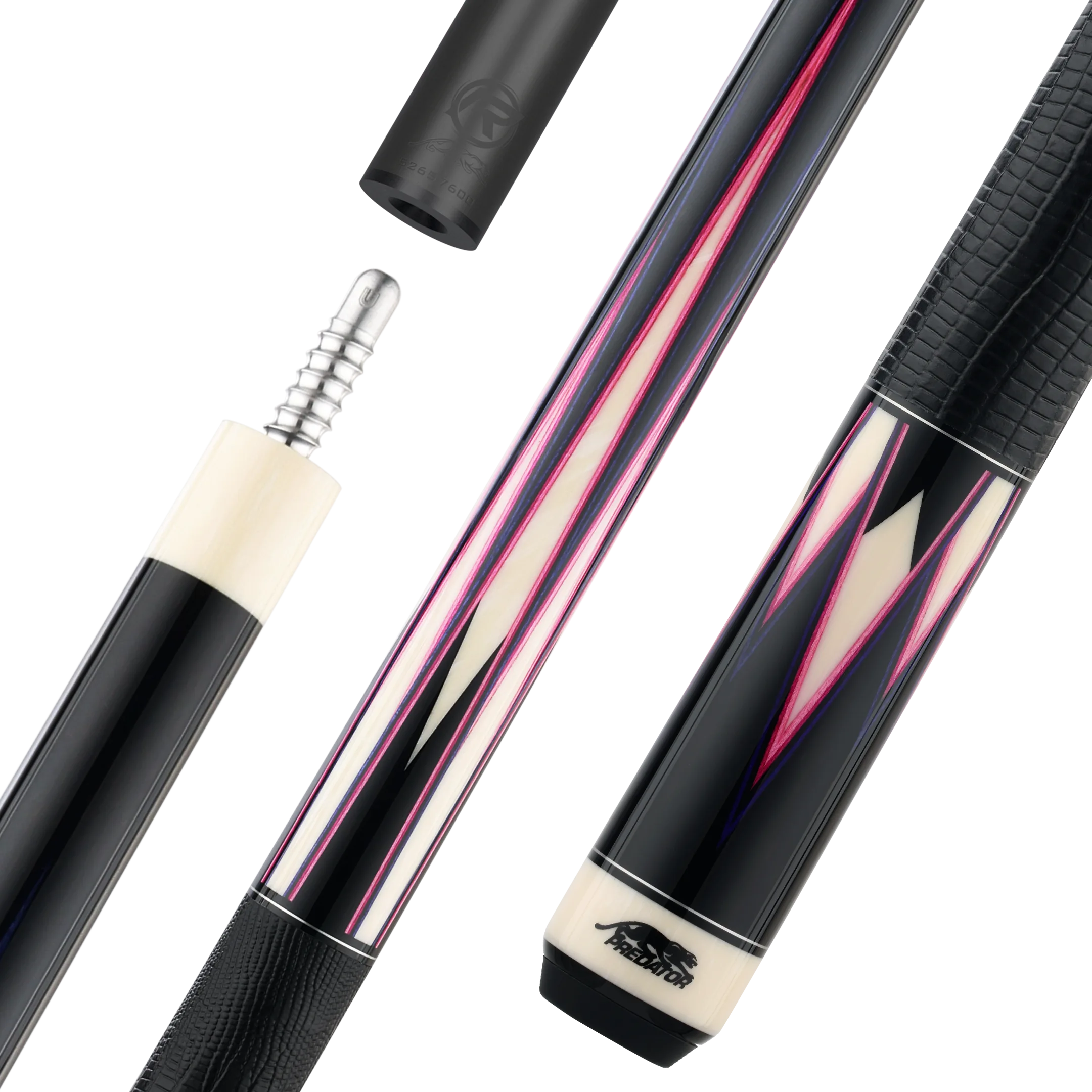 Limited Edition TS16 Pool Cue Pink and Purple with Logo