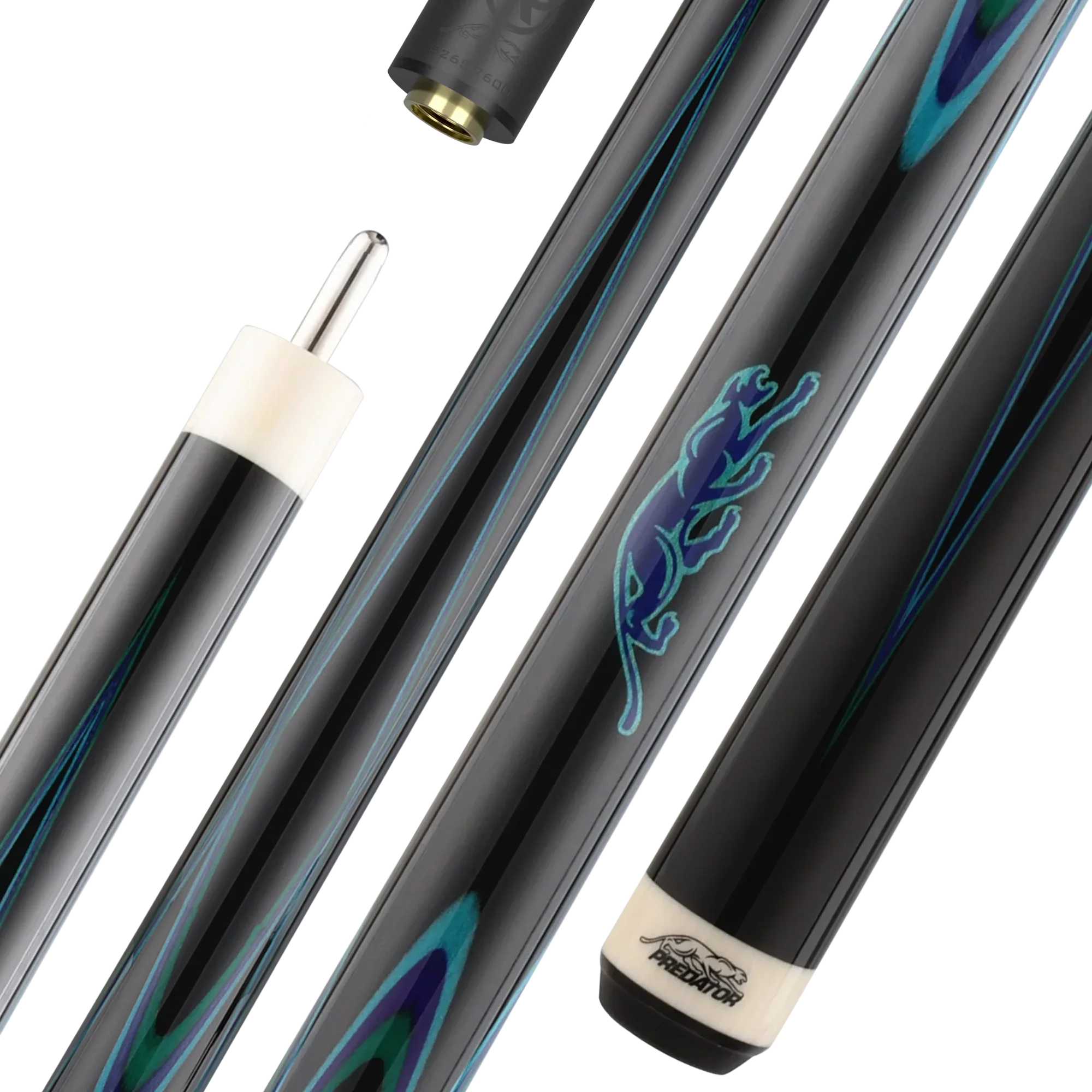 Predator Double Butterfly Gen2 Teal/Purple/Green Professional Pool Cue