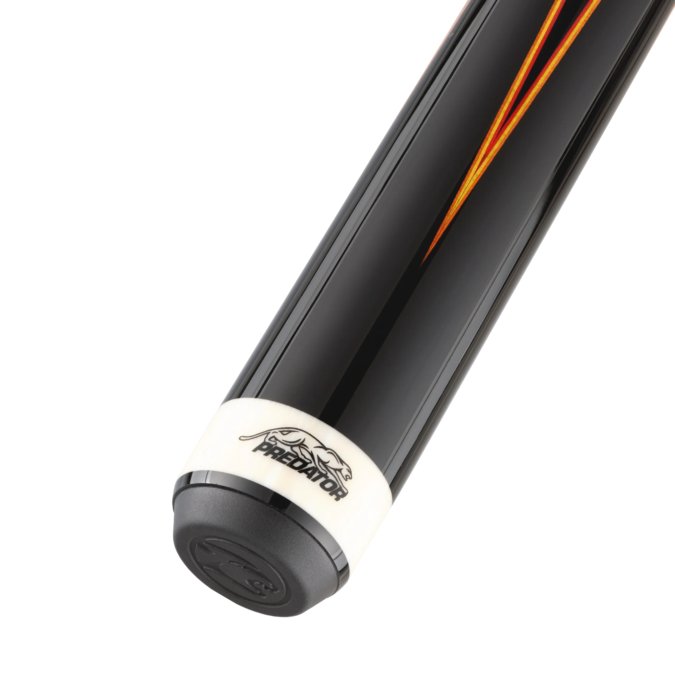 Predator Double Butterfly Gen2 Red/Yellow/Orange Pool Cue Butt with Predator Brand