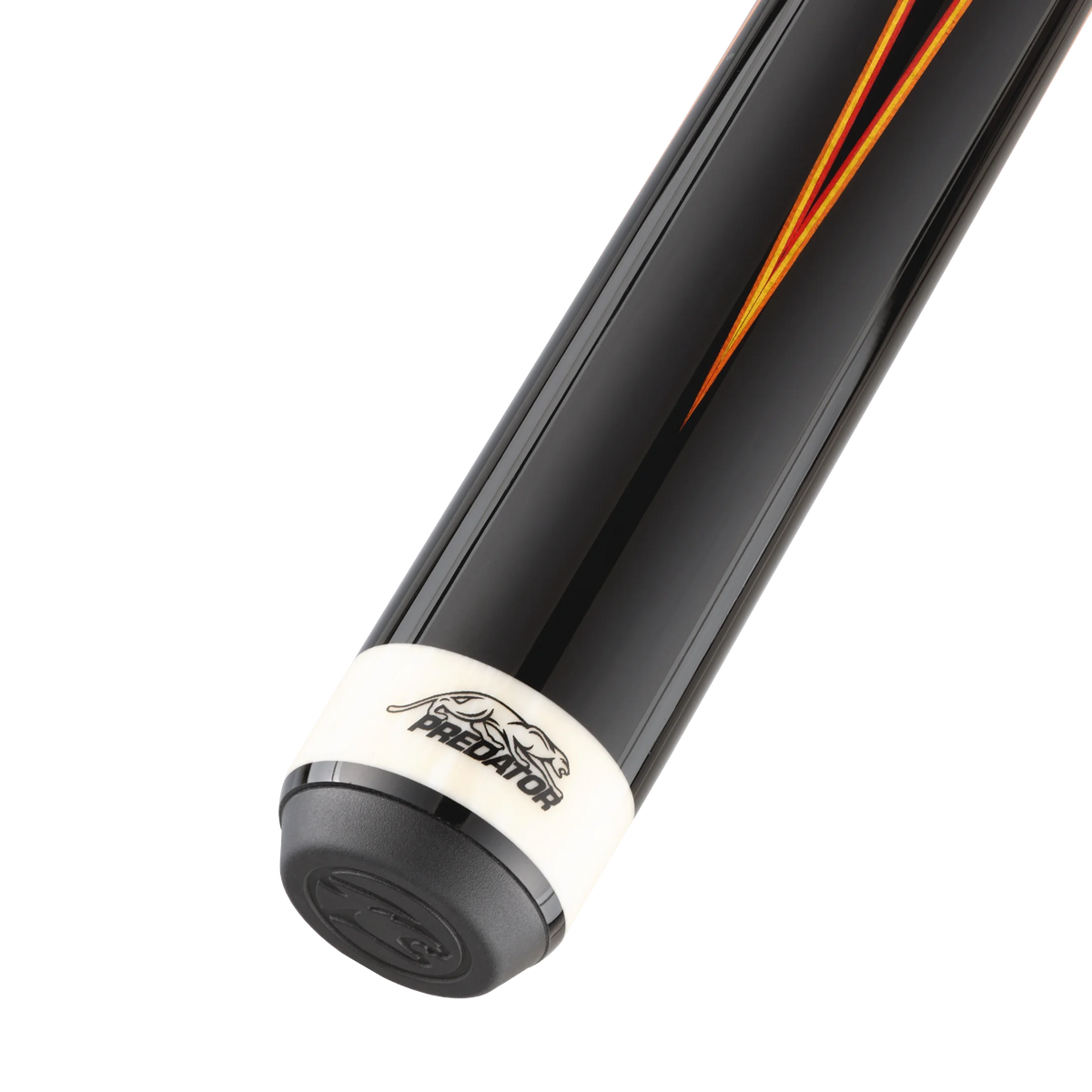 Predator Double Butterfly Gen2 Red/Yellow/Orange Pool Cue Butt with Predator Brand