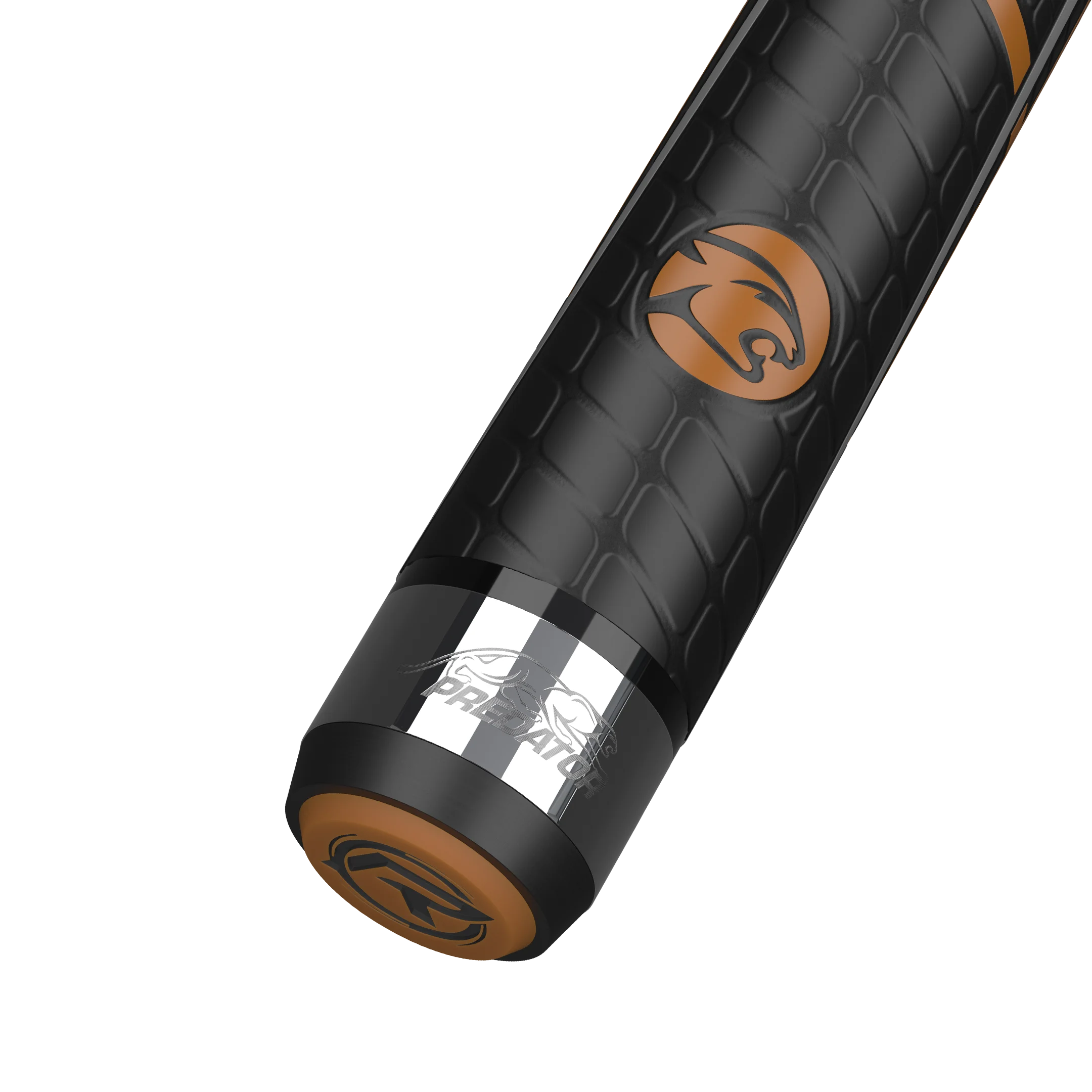 BK Rush Tiger Eye Sport Wrap Break Cue Butt With Predator Brand Mark