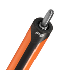 P3 Orange Leather Wrap pool cue pin