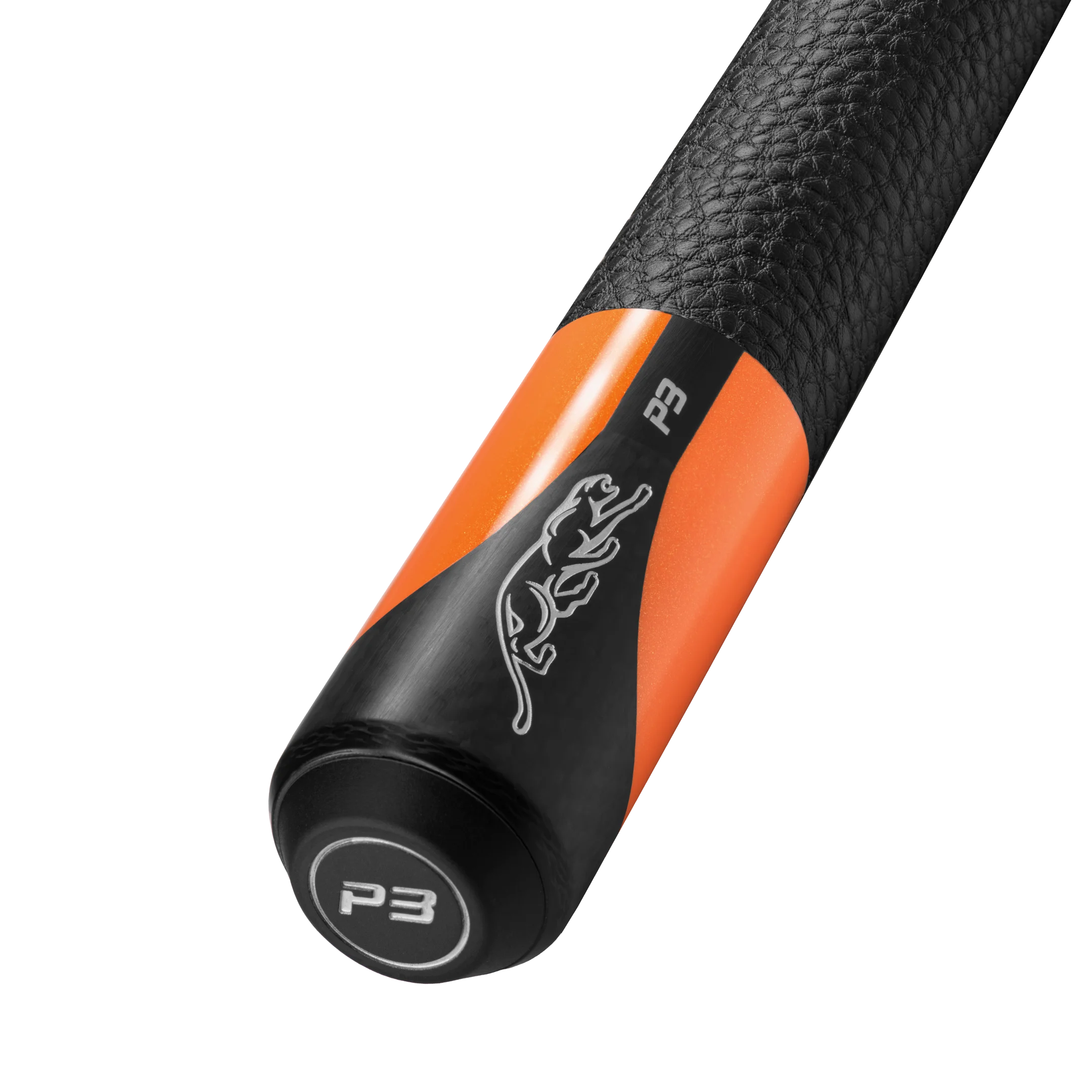 Predator P3 Orange Leather Wrap cue butt