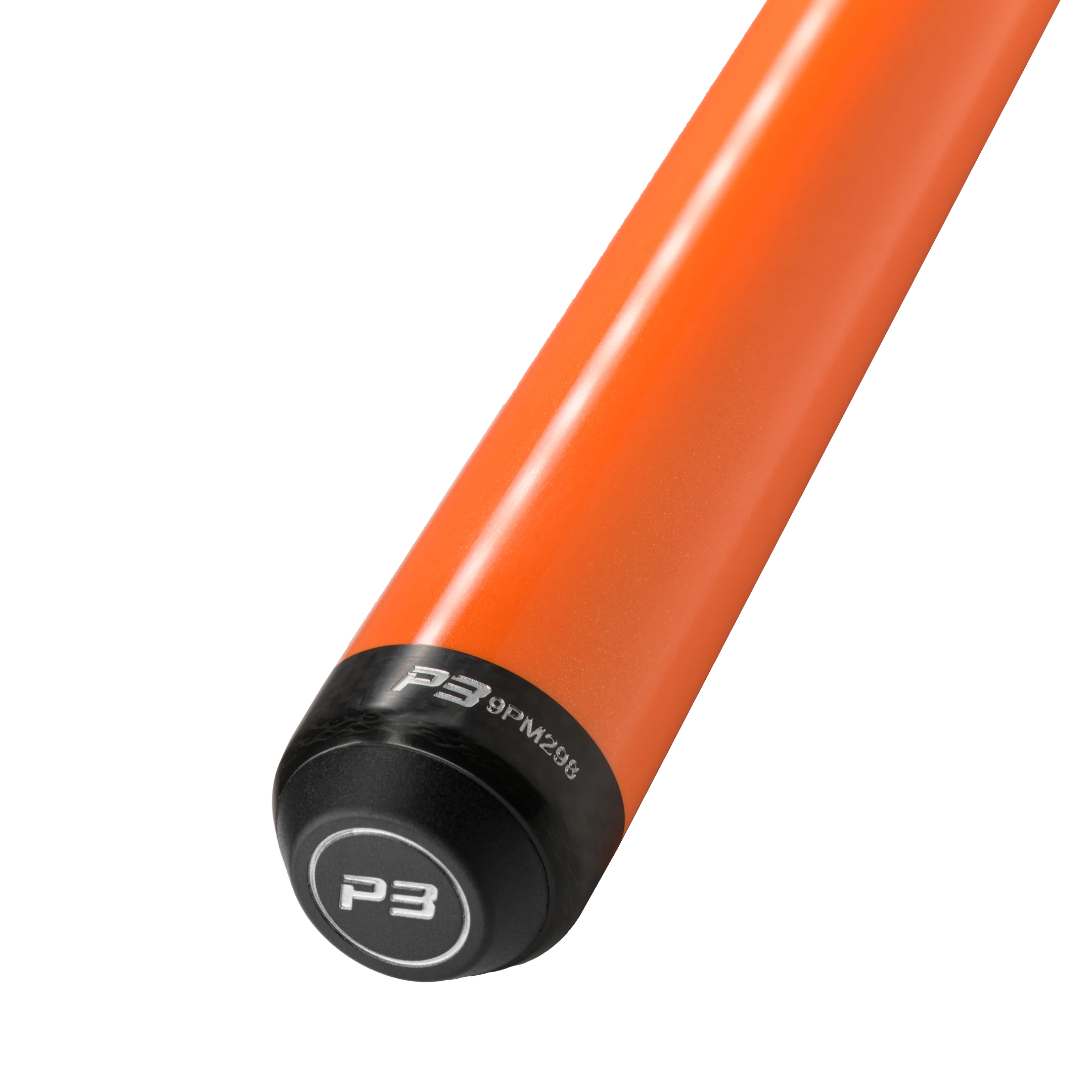 P3 Orange No Wrap pool cue butt