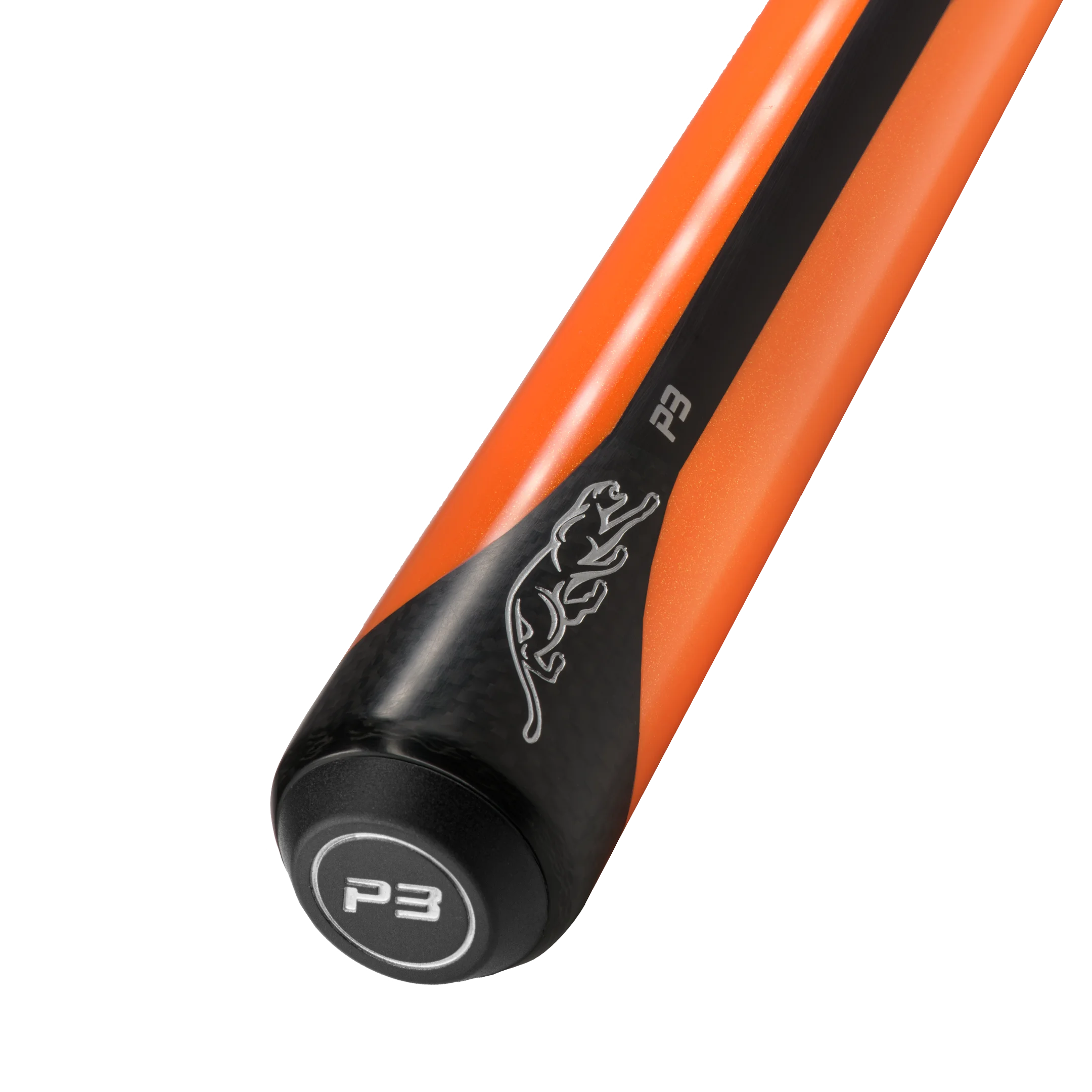 Predator P3 Orange No Wrap pool cue butt