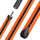 P3 Orange No Wrap pool cue with logo