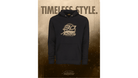 Rotating image of black hoodie with bronze PREDATOR 30 logo featuring TIMELESS STYLE text. 