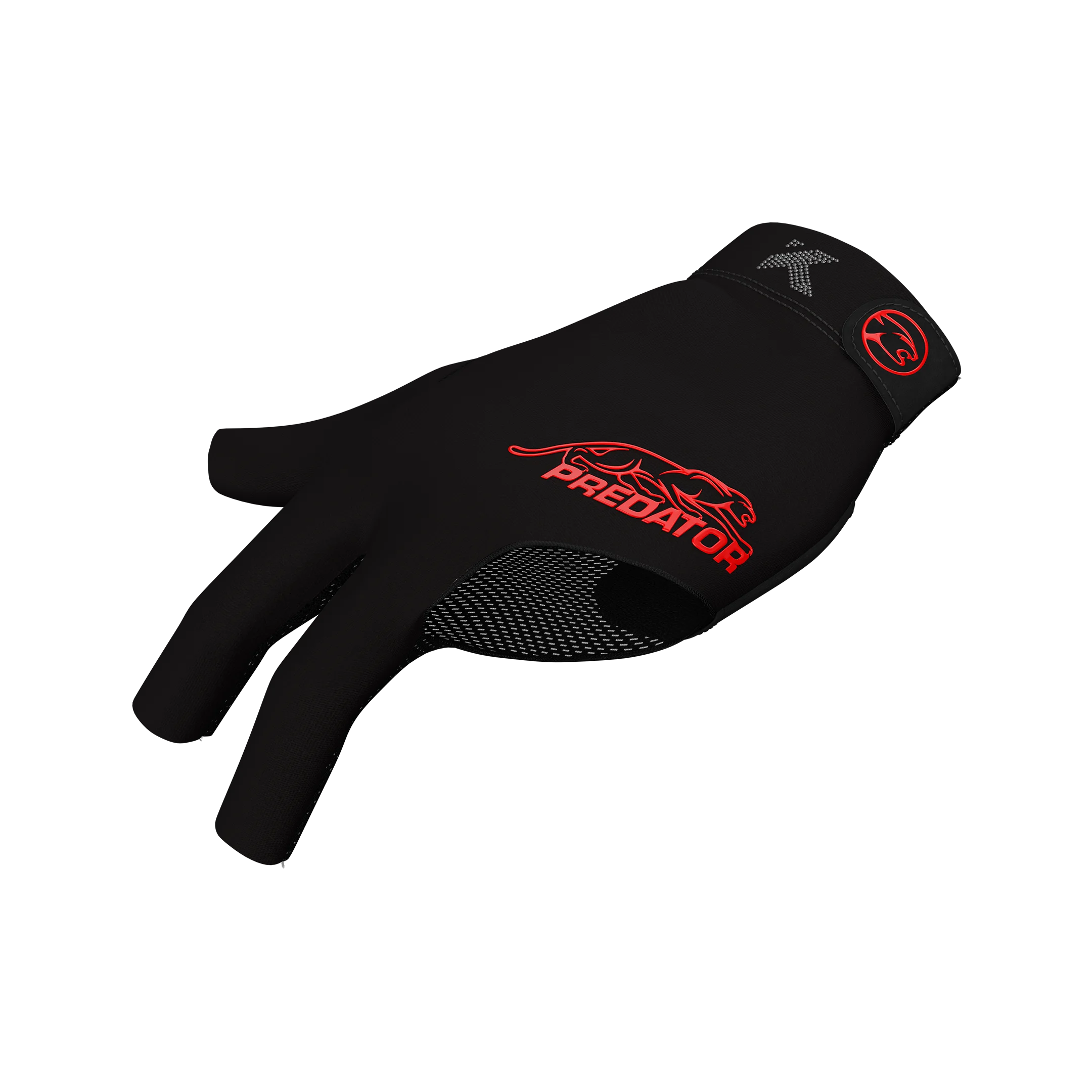 Black and Red Predator Second Skin Billiard Glove Kristina Tkach Krystal