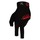 Black and Red Predator Second Skin Billiard Glove Kristina Tkach Krystal Top View