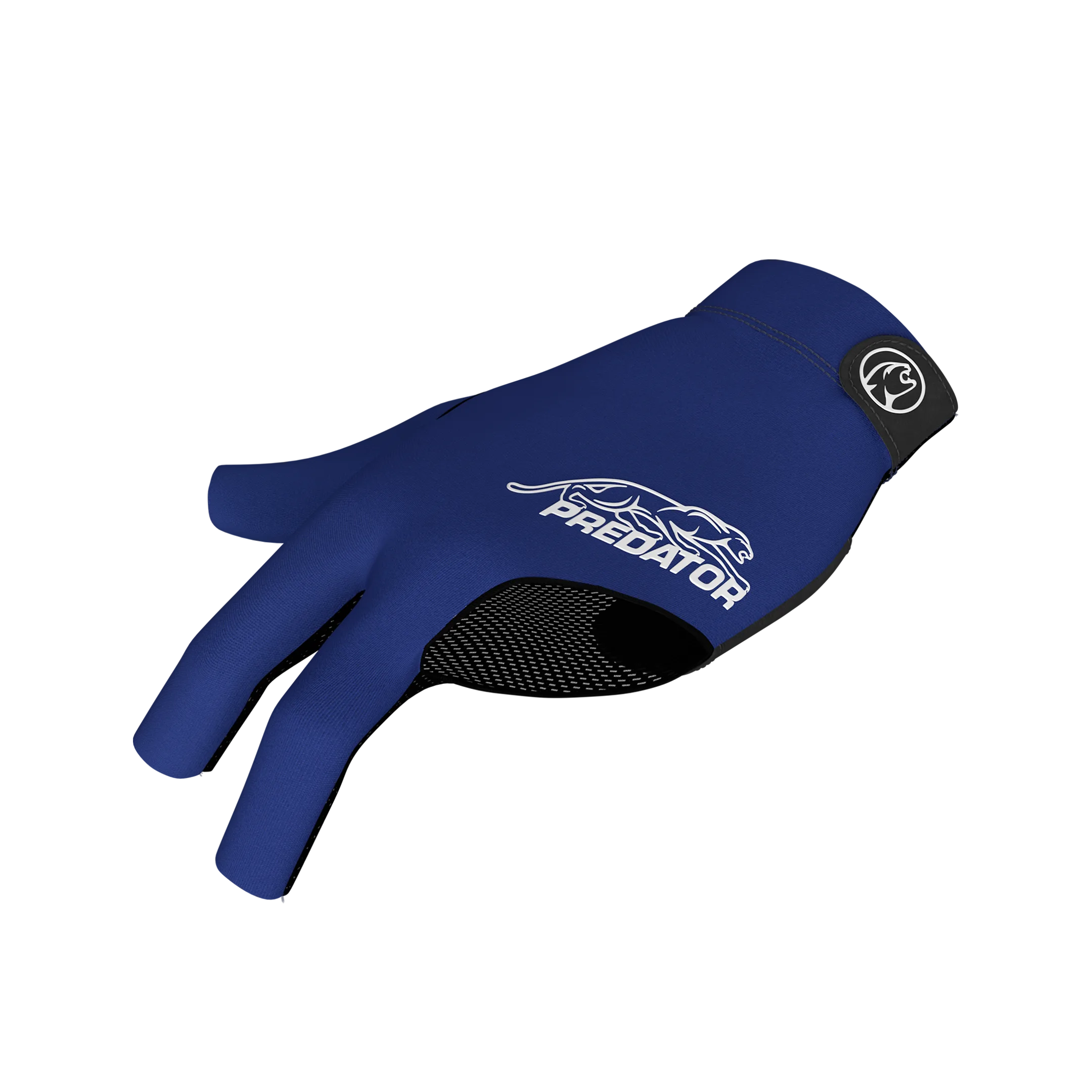 Navy blue glove with white Predator logo