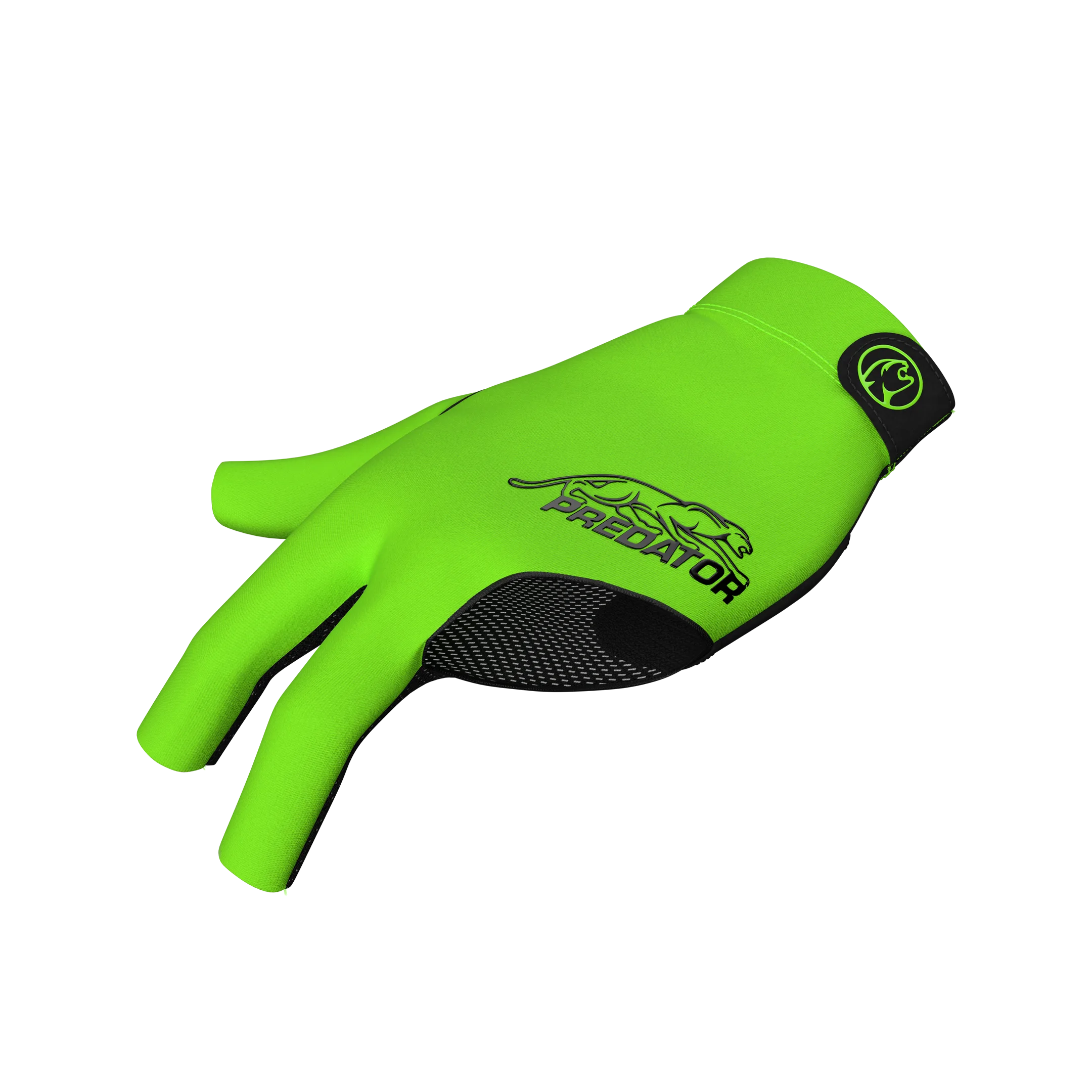 Neon green glove with black Predator logo