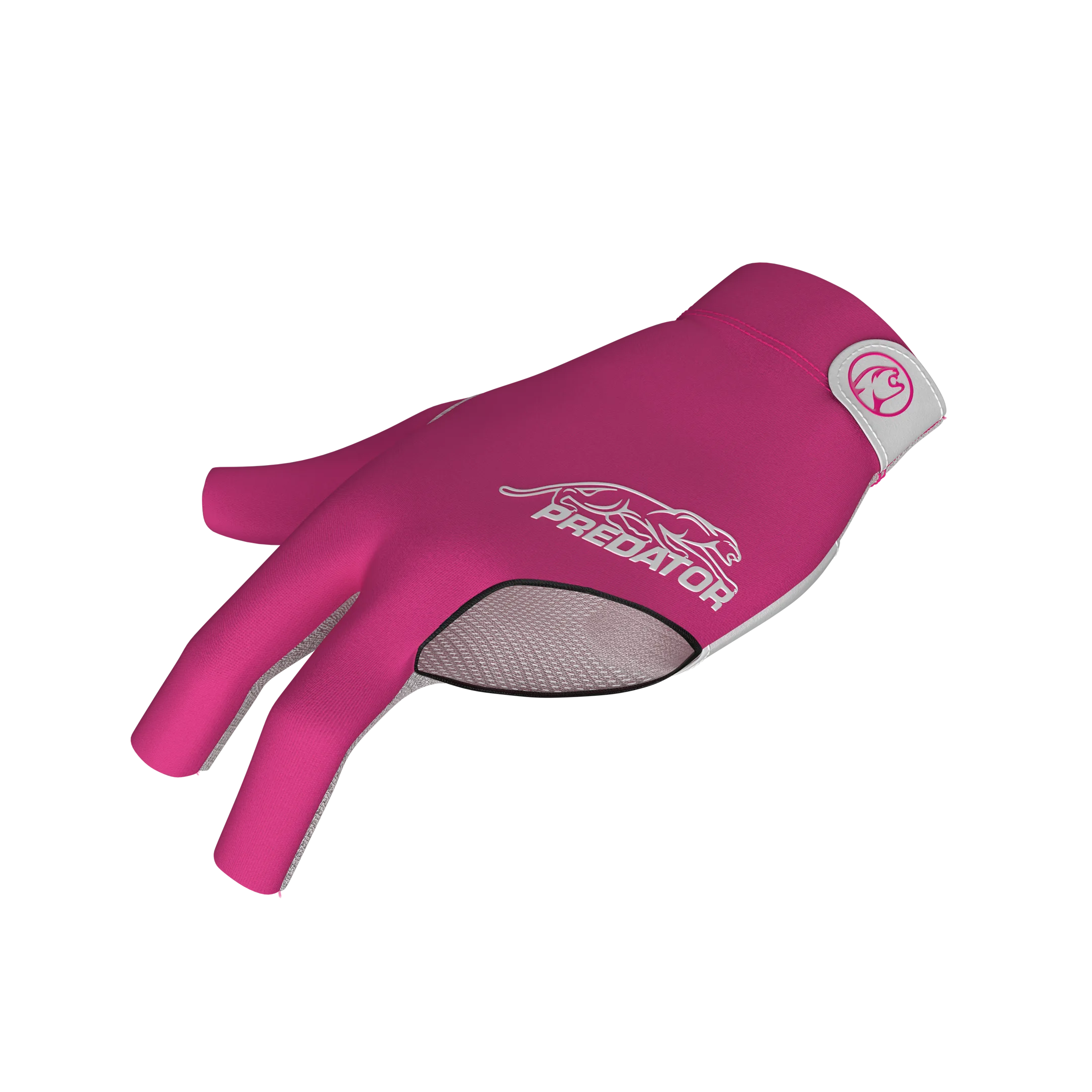 Pink glove with white Predator logo