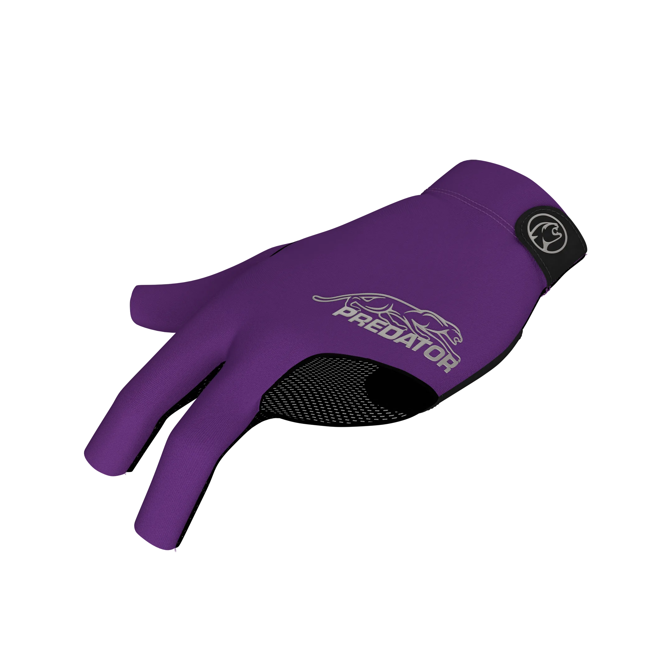 Purple glove with grey Predator logo