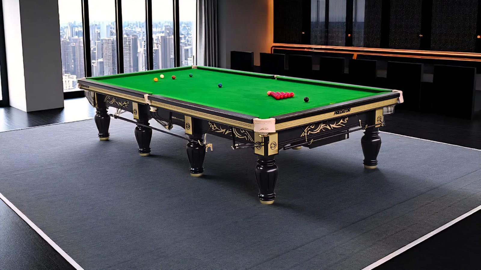 Golden Jaguar 12 Foot Table In A Room