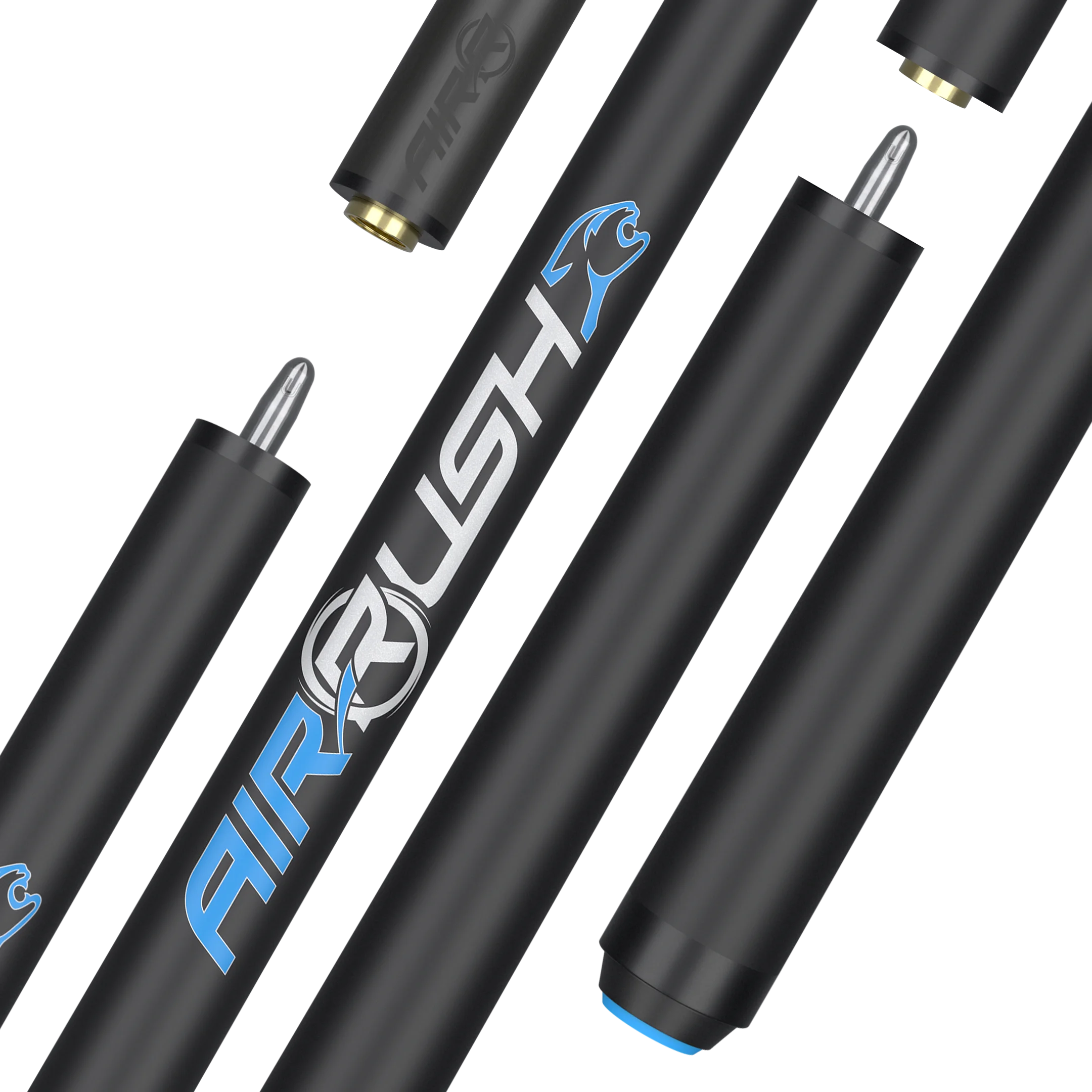 AirRush Jump Cue Black No Wrap Logo