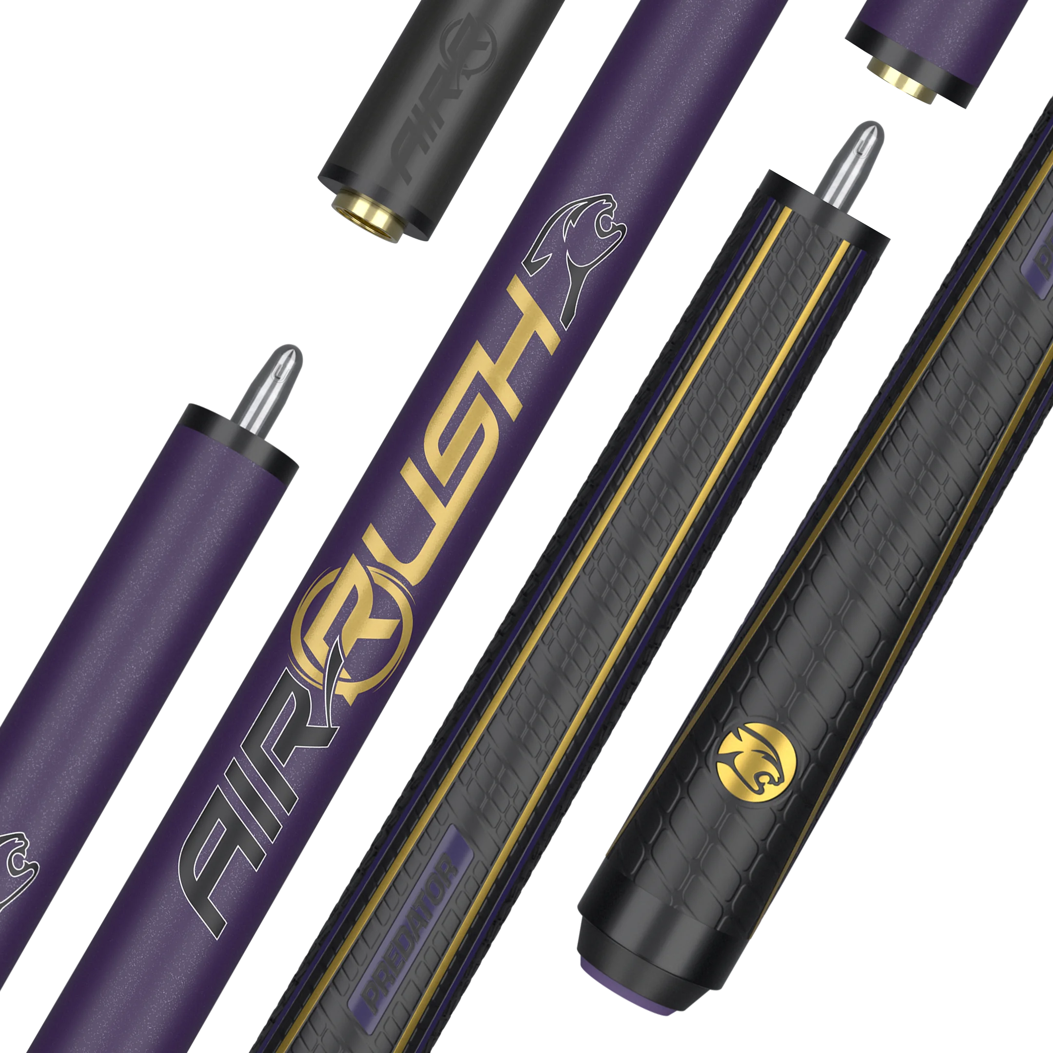 AirRush Jump Cue Purple Sports Wrap Logo