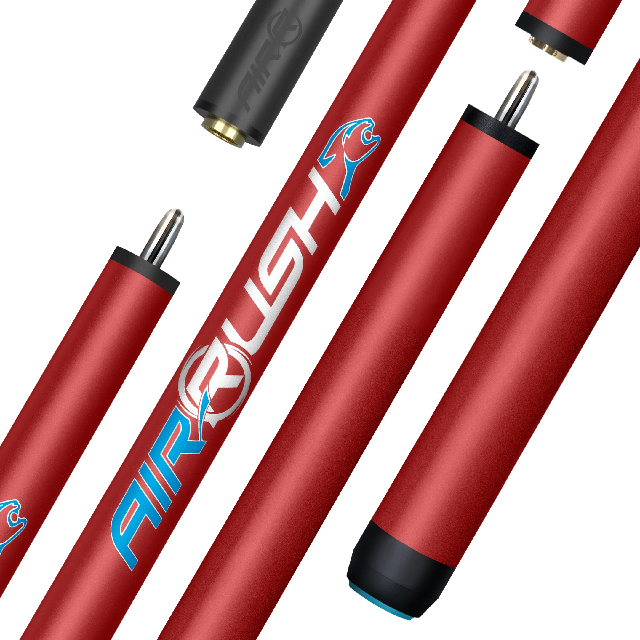 AirRush Red Jump Cue with Logo