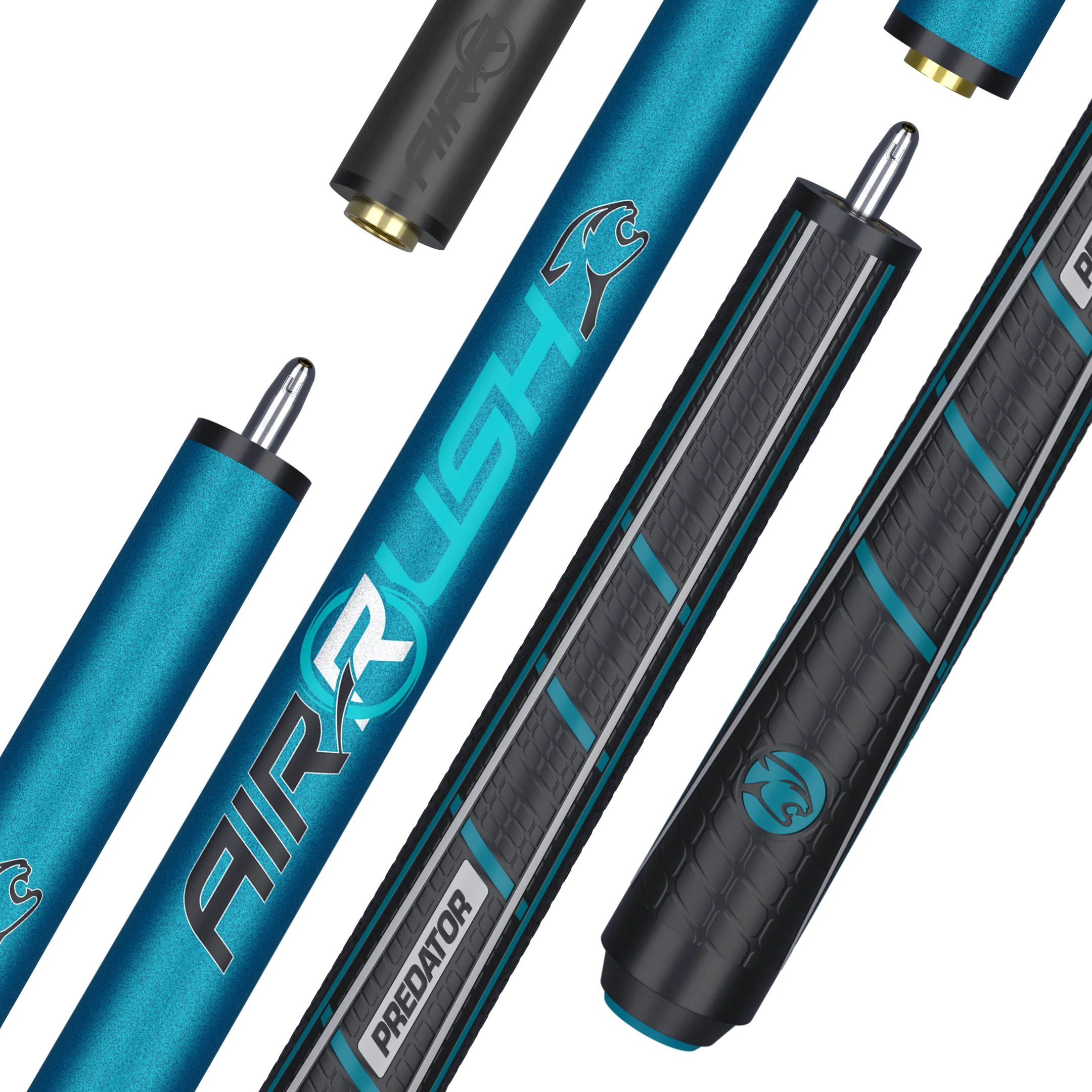 Predator Air Rush Color of the Year Teal Sport Wrap Professional Jump Cue