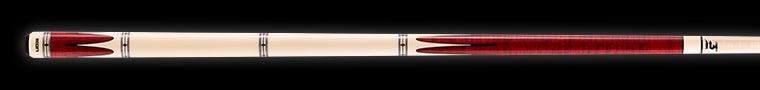 Ivory and red pool cue