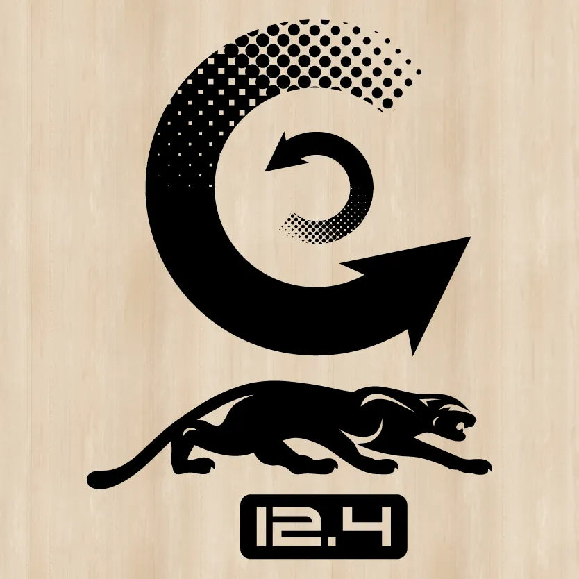 Centro Shaft swatch image showing the C logo with a panther below and 12.4 mm