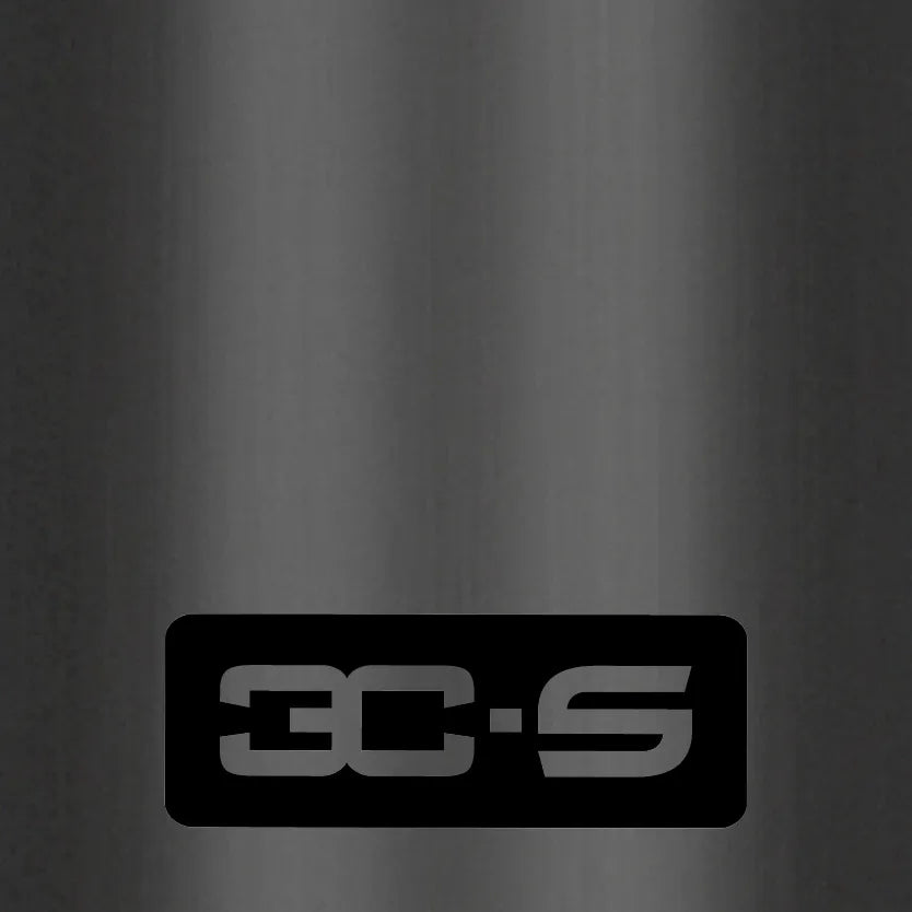 REVO 3C-S logo engraved on carbon fiber background