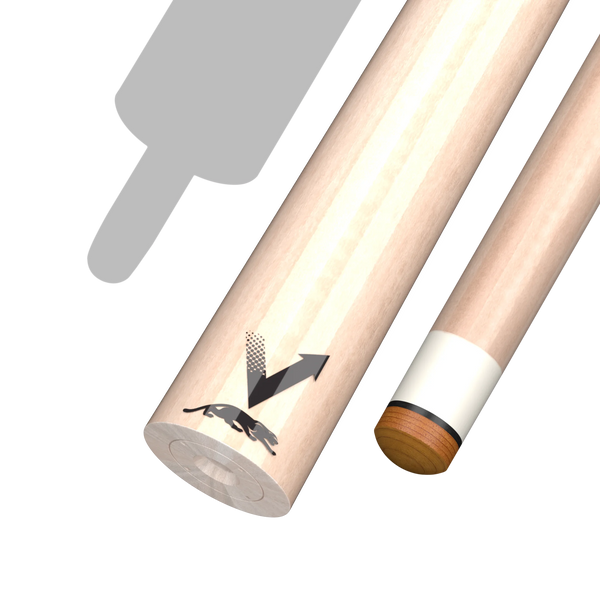 Predator Vantage Partial Pool Cue Shaft Without Joint + Logo Decal