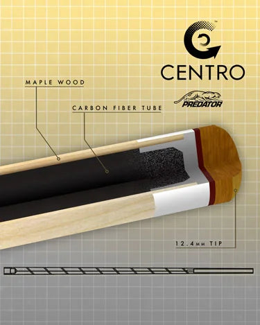 Diagram of a pool shaft with 'Centro' branding on a grid background