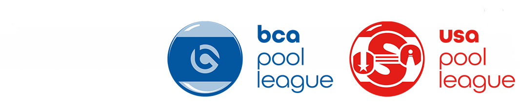 CSI Leagues, BCA, and USA pool league logos