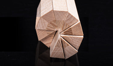 P3 Sliced structure in black background