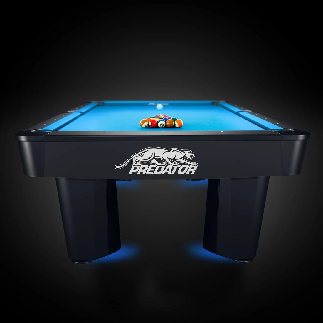 Predator Apex 9ft Pool table with blue felt surface