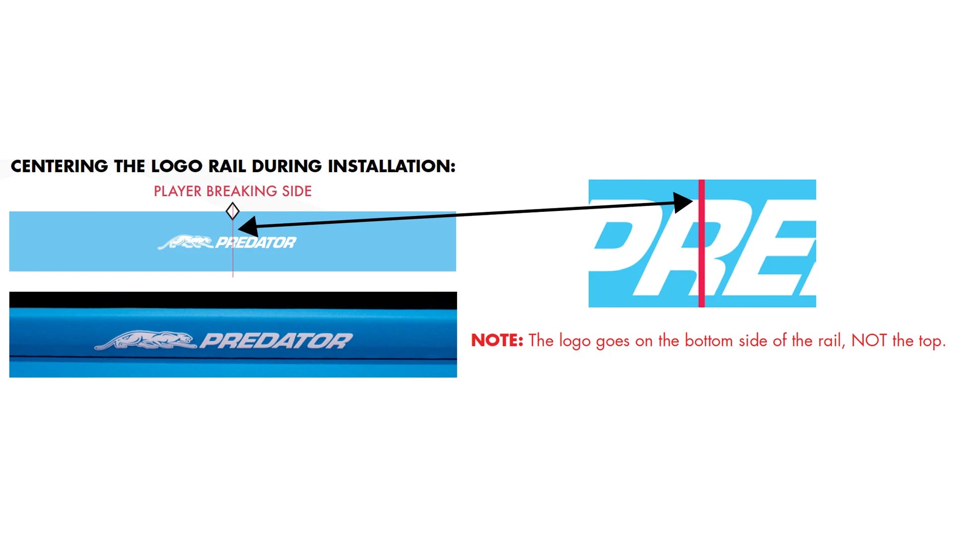 Predator Arcadia reserve pool cloth centering instructions
