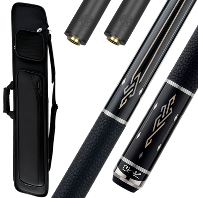 Blak5 1 Pool Cue, Extra REVO Shaft, and Pool Cue Case Bundle