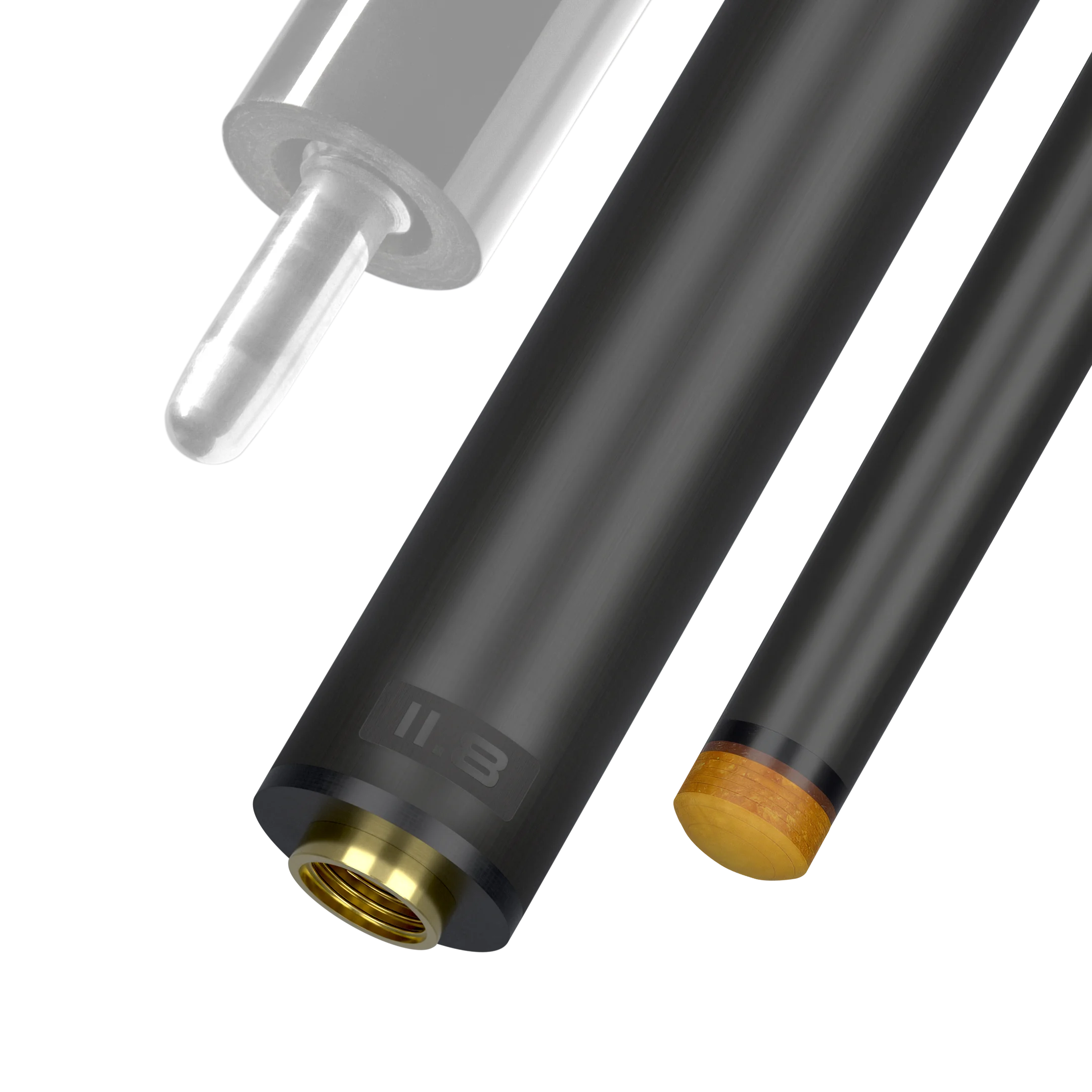 Predator REVO 11.8 mm carbon fiber pool shaft for uni-loc black vault plate