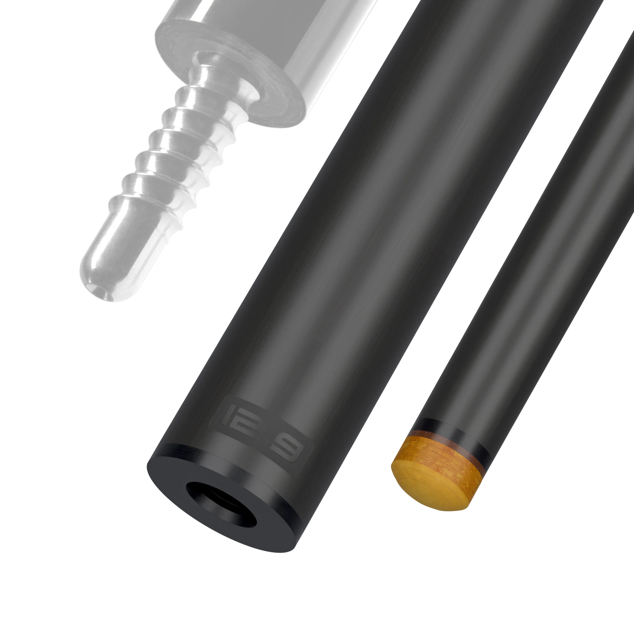 Predator REVO 12.9 mm carbon fiber pool shaft for radial joint black vault plate